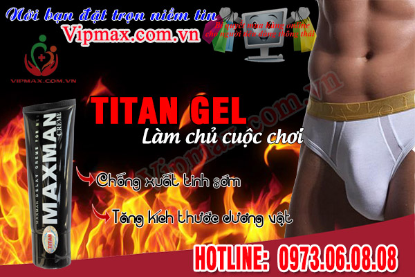 Địa chỉ bán Gel Titan chính hãng tại TPHCM